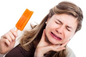 Pain from sensitive teeth
