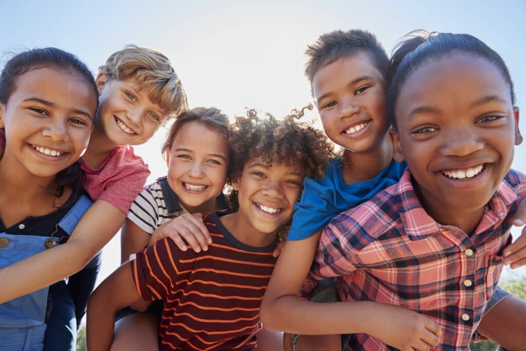 Group of Kids Smiling