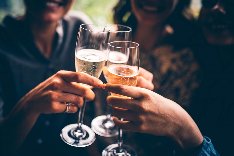 Friends making a toast