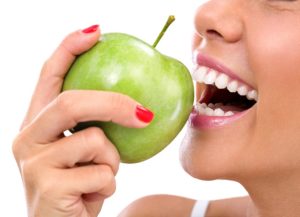 Certain foods can clean teeth during a meal