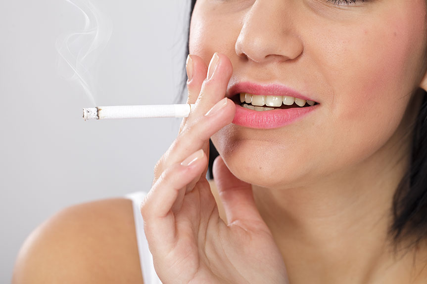 Smoking is bad for your teeth