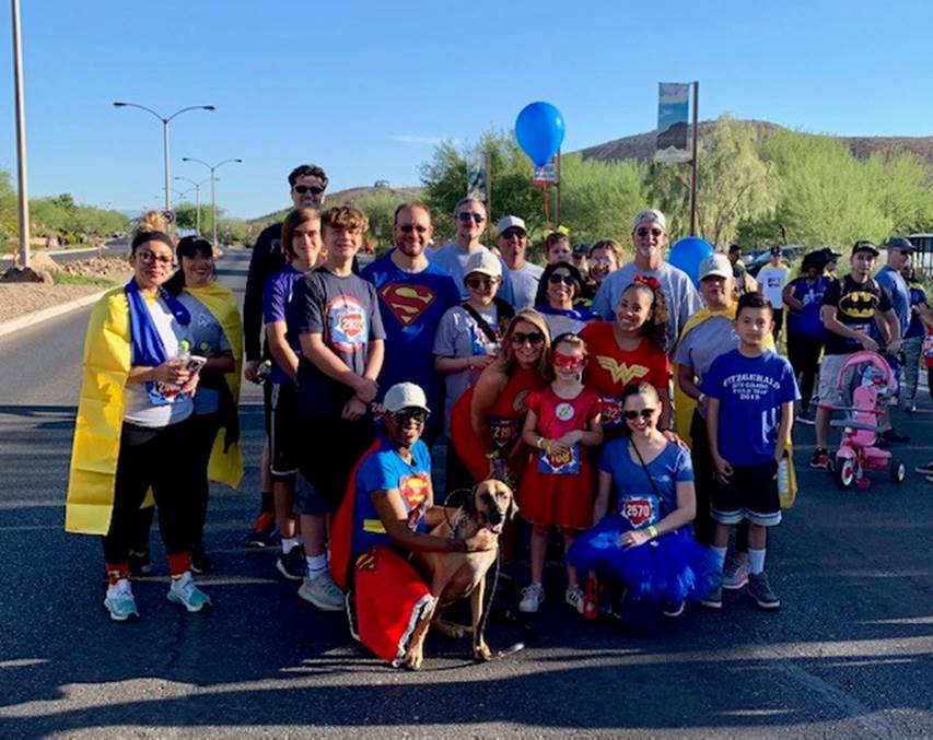 Absolute Dental Supporting Candlelighters at the Superhero 5k 