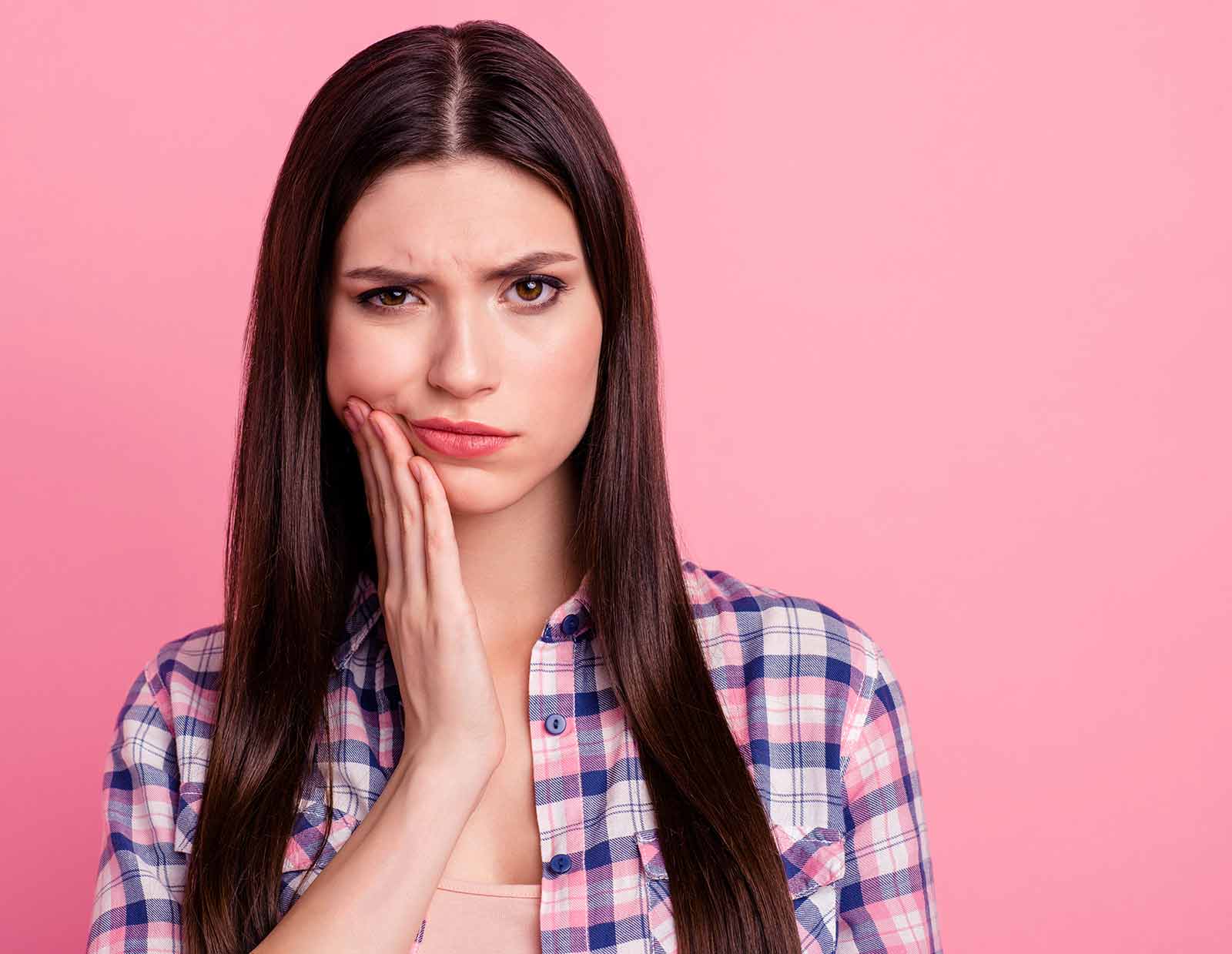 woman who had her wisdom teeth extracted