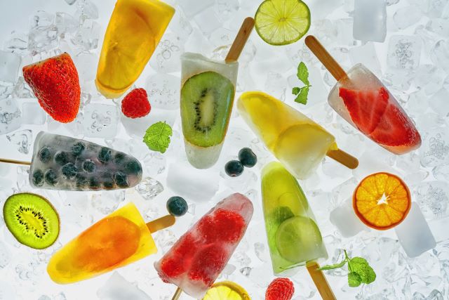 Chilled fruit for teething