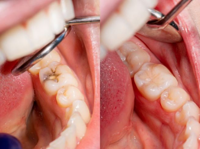 concept of dental treatment in a dental clinic