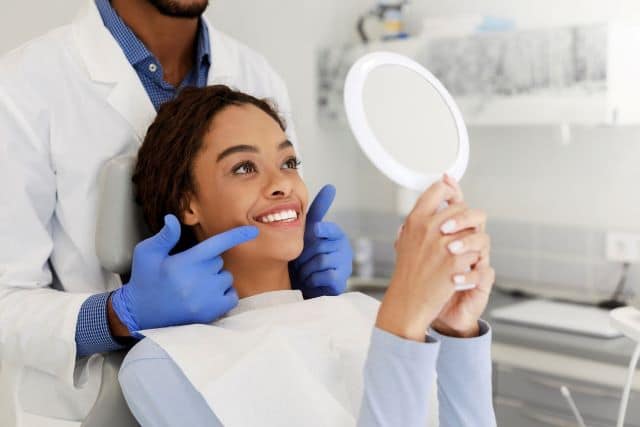 Whitening teeth treatment results