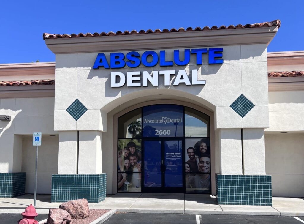 Front of the Absolute Dental Windmill Location Building