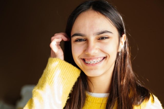 Young woman with braces at carson city