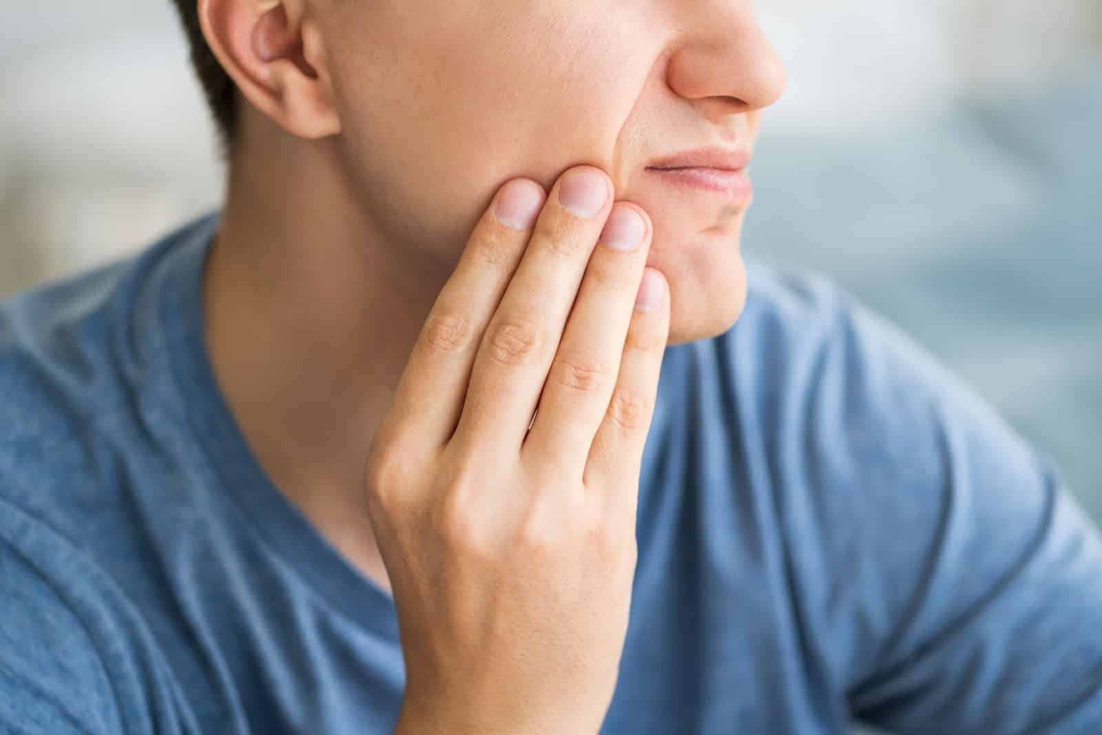 Man with Sensitive Teeth