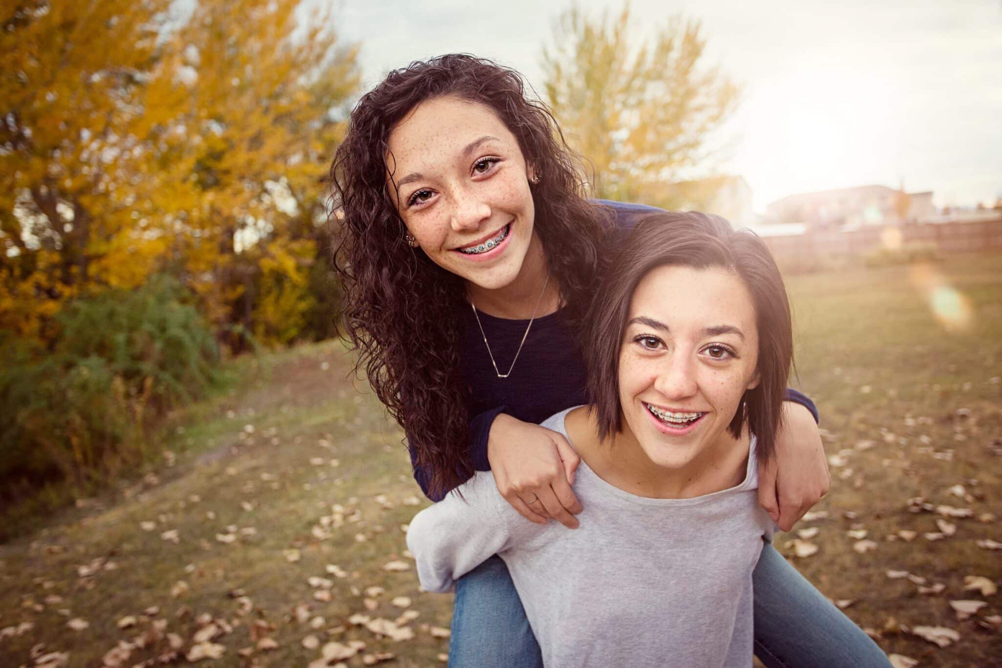 Teenagers with Braces