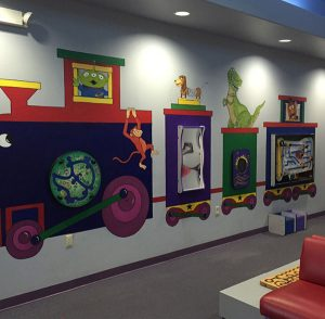 Pediatric Dental Procedures 2 Cartoon style decorated childrens dental office at absolute dental