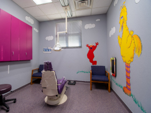 Colorful dental clinic rooms at absolute dental